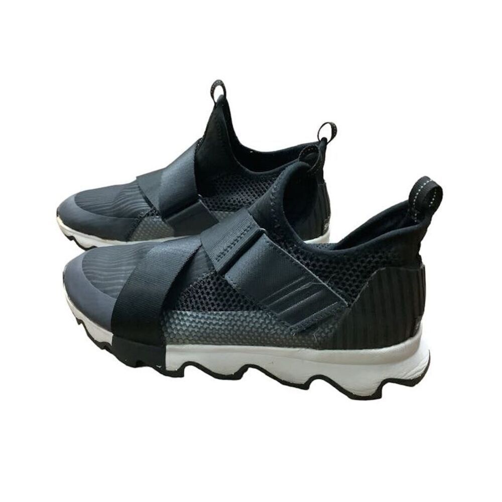 ✨Sorel Kinetic Black Mesh Front Strap High Top Athletic Sz 8.5 Sneakers✨ - Picture 5 of 10